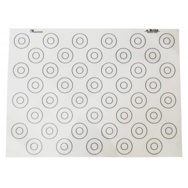 ALFOMBRA DE PASTELERIA DE SILICONA CON MARCAS PARA LOS MACARRONS