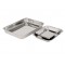 BANDEJA INOX 18/10, RECTANGULAR  35x27x4,6 CM