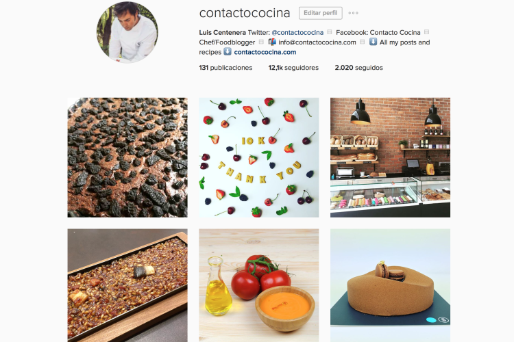 Mi TOP 30 GASTRO en Instagram