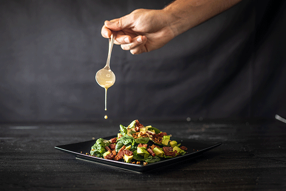 COCINA EN CASA 20. ENSALADA DE ESPINACAS CON VINAGRETA DE MOSTAZA